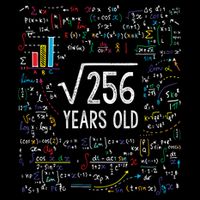 Square Root Of 256 16th Birthday Funny Gift 16 Year Old Gifts Math Bday Cooling Performance Crew T-Shirt