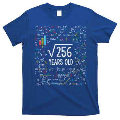 Square Root Of 256 16th Birthday Funny Gift 16 Year Old Gifts Math Bday T-Shirt