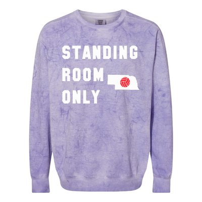 Standing Room Only Volleyball Colorblast Crewneck Sweatshirt