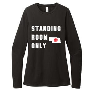 Standing Room Only Volleyball Womens CVC Long Sleeve Shirt