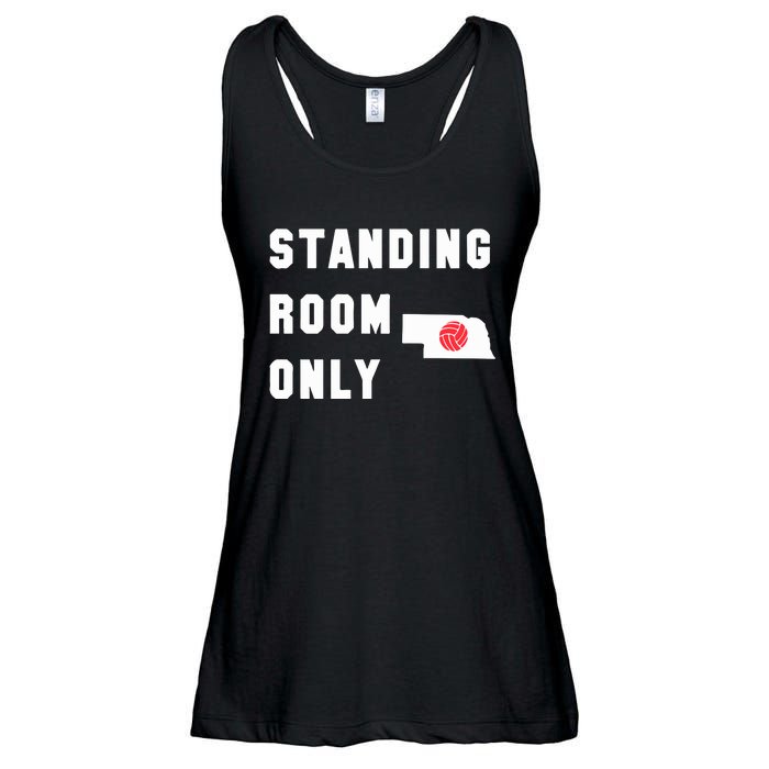 Standing Room Only Volleyball Ladies Essential Flowy Tank