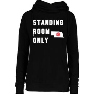 Standing Room Only Volleyball Womens Funnel Neck Pullover Hood