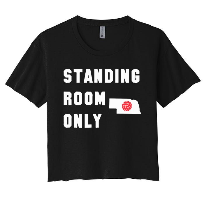 Standing Room Only Volleyball Women's Crop Top Tee