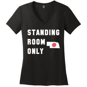 Standing Room Only Volleyball Women's V-Neck T-Shirt