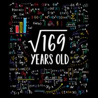 Square Root Of 169 13th Birthday Gift 13 Year Old Gifts Math Bday Gift Drawstring Bag