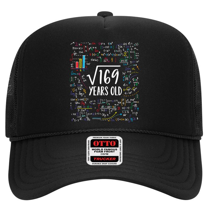 Square Root Of 169 13th Birthday Gift 13 Year Old Gifts Math Bday Gift Trucker Hat