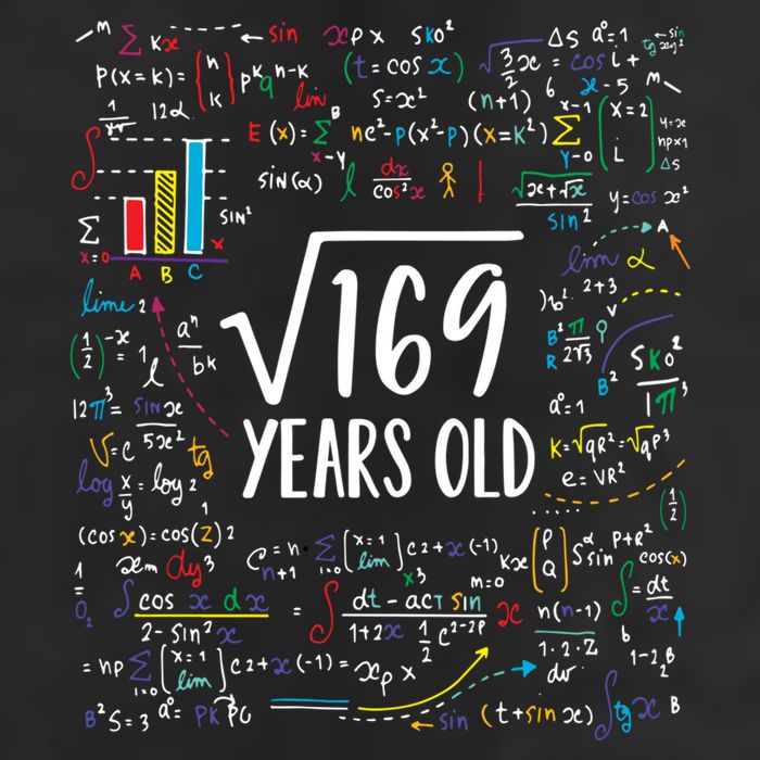 Square Root Of 169 13th Birthday Gift 13 Year Old Gifts Math Bday Gift Trucker Hat