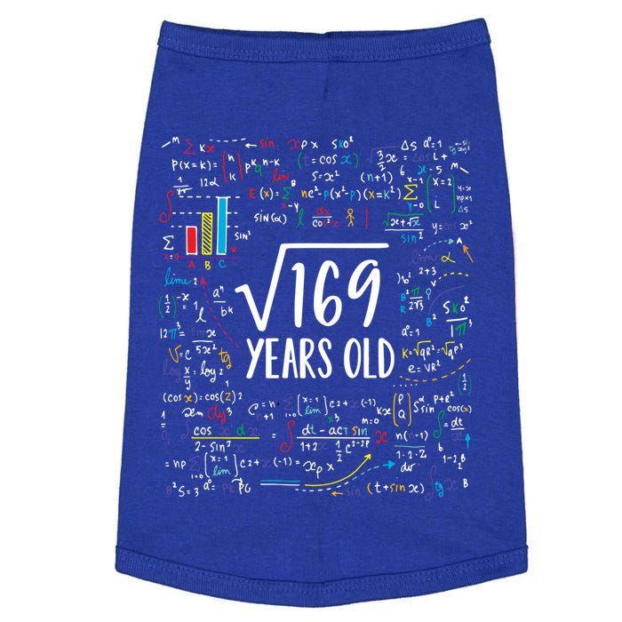 Square Root Of 169 13th Birthday Gift 13 Year Old Gifts Math Bday Gift Doggie Tank