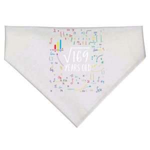 Square Root Of 169 13th Birthday Gift 13 Year Old Gifts Math Bday Gift USA-Made Doggie Bandana