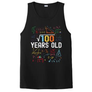 Square Root Of 100 10th Birthday 10 Years Old Birthday PosiCharge Competitor Tank