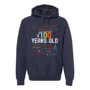 Square Root Of 100 10th Birthday 10 Years Old Birthday Premium Hoodie