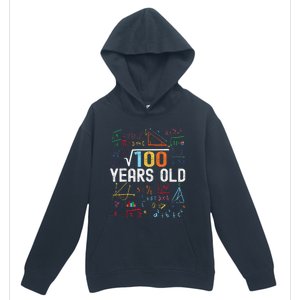 Square Root Of 100 10th Birthday 10 Years Old Birthday Urban Pullover Hoodie