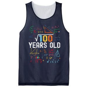 Square Root Of 100 10th Birthday 10 Years Old Birthday Mesh Reversible Basketball Jersey Tank