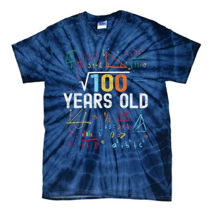 Square Root Of 100 10th Birthday 10 Years Old Birthday Tie-Dye T-Shirt