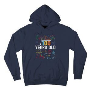 Square Root Of 100 10th Birthday 10 Years Old Birthday Tall Hoodie