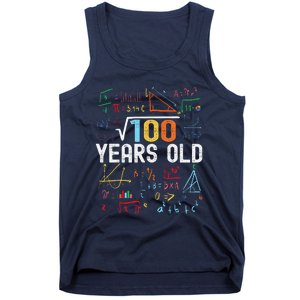 Square Root Of 100 10th Birthday 10 Years Old Birthday Tank Top