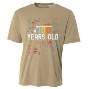 Square Root Of 100 10th Birthday 10 Years Old Birthday Cooling Performance Crew T-Shirt