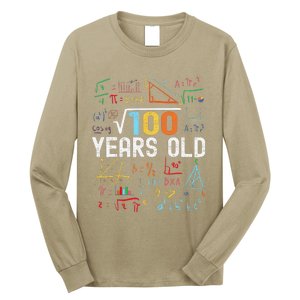 Square Root Of 100 10th Birthday 10 Years Old Birthday Long Sleeve Shirt