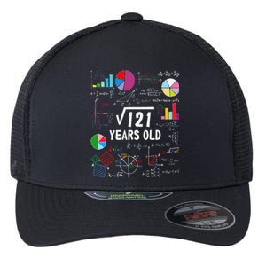 Square Root Of 121 11th Birthday 11 Year Old Love Mathematic Flexfit Unipanel Trucker Cap