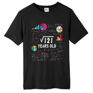 Square Root Of 121 11th Birthday 11 Year Old Love Mathematic Tall Fusion ChromaSoft Performance T-Shirt