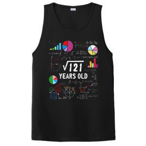 Square Root Of 121 11th Birthday 11 Year Old Love Mathematic PosiCharge Competitor Tank