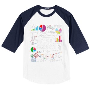 Square Root Of 121 11th Birthday 11 Year Old Love Mathematic Baseball Sleeve Shirt