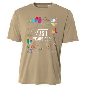 Square Root Of 121 11th Birthday 11 Year Old Love Mathematic Cooling Performance Crew T-Shirt