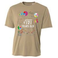 Square Root Of 121 11th Birthday 11 Year Old Love Mathematic Cooling Performance Crew T-Shirt