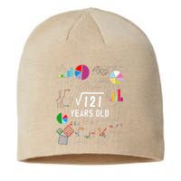 Square Root Of 121 11th Birthday 11 Year Old Love Mathematic Sustainable Beanie