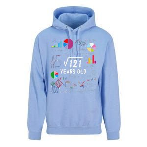 Square Root Of 121 11th Birthday 11 Year Old Love Mathematic Unisex Surf Hoodie