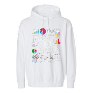 Square Root Of 121 11th Birthday 11 Year Old Love Mathematic Garment-Dyed Fleece Hoodie