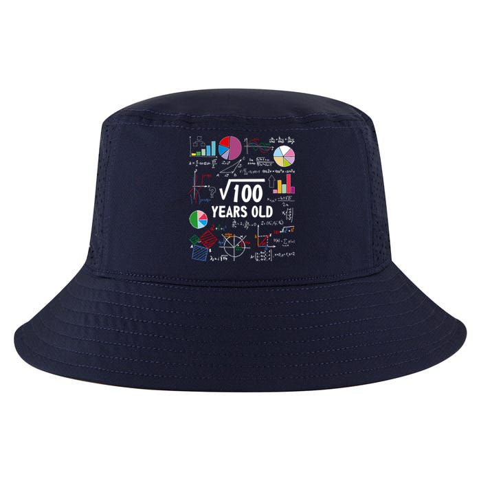 Square Root Of 100 10th Birthday 10 Year Old Love Math Cool Comfort Performance Bucket Hat