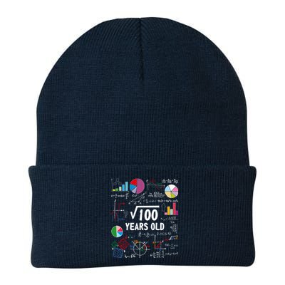 Square Root Of 100 10th Birthday 10 Year Old Love Math Knit Cap Winter Beanie