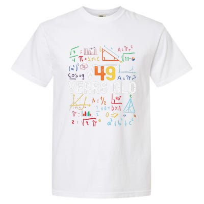 Square Root Of 49 7th Birthday 7 Years Old Birthday Garment-Dyed Heavyweight T-Shirt