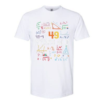 Square Root Of 49 7th Birthday 7 Years Old Birthday Softstyle CVC T-Shirt