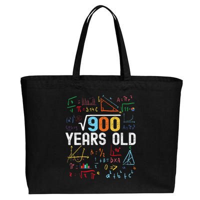 Square Root Of 900 30th Birthday 30 Years Old Birthday Cotton Canvas Jumbo Tote