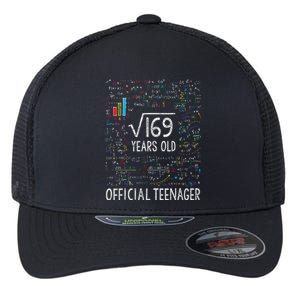 Square Root Of 169 13 Years Old Nager Birthday Flexfit Unipanel Trucker Cap