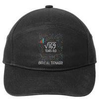 Square Root Of 169 13 Years Old Nager Birthday 7-Panel Snapback Hat