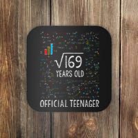 Square Root Of 169 13 Years Old Nager Birthday Coaster