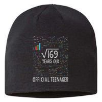 Square Root Of 169 13 Years Old Nager Birthday Sustainable Beanie