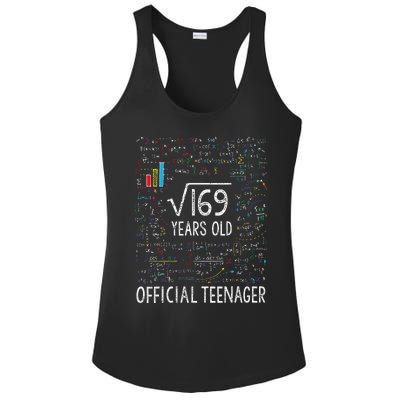 Square Root Of 169 13 Years Old Nager Birthday Ladies PosiCharge Competitor Racerback Tank