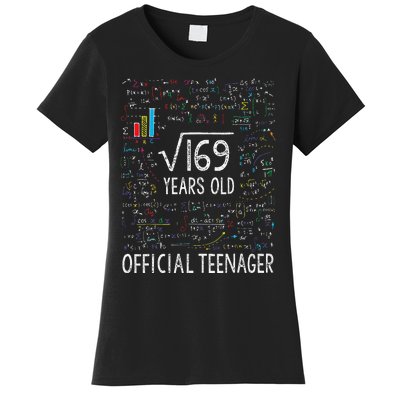 Square Root Of 169 13 Years Old Nager Birthday Women's T-Shirt