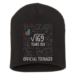 Square Root Of 169 13 Years Old Nager Birthday Short Acrylic Beanie