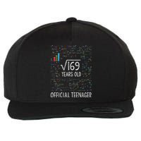 Square Root Of 169 13 Years Old Nager Birthday Wool Snapback Cap