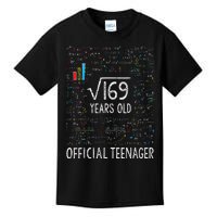 Square Root Of 169 13 Years Old Nager Birthday Kids T-Shirt