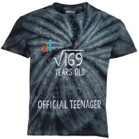 Square Root Of 169 13 Years Old Nager Birthday Kids Tie-Dye T-Shirt