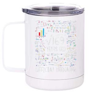 Square Root Of 169 13 Years Old Nager Birthday 12 oz Stainless Steel Tumbler Cup