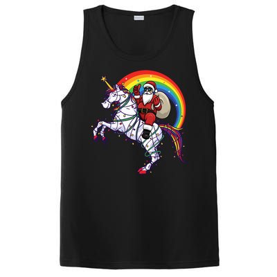 Santa Riding On Unicorn Christmas Gift Great Gift PosiCharge Competitor Tank