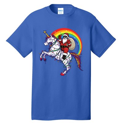 Santa Riding On Unicorn Christmas Gift Great Gift Tall T-Shirt