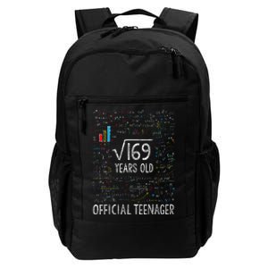 Square Root Of 169 13 Years Old Of.ficial Teenager Birthday Daily Commute Backpack